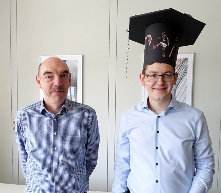 Prof. Guido Schneider und Tobias Kielwein 