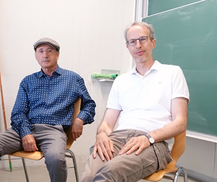  Prof. Avy Soffer mit Prof. Marcel Griesemer 